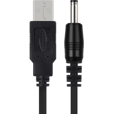 강원전자 넷메이트 USB 전원 케이블 1.5m (3.5x1.4mm/1W/블랙) NMC-UP141501B