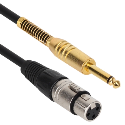 강원전자 넷메이트 XLR 캐논(F)-TS(5.5 Mono) 마이크 케이블 1m NMC-XLR501F