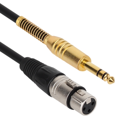 강원전자 넷메이트 XLR 캐논(F)-TRS(5.5 Stereo) 마이크 케이블 2m NMC-XLR502FS