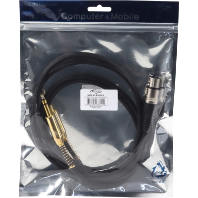 강원전자 넷메이트 XLR 캐논(F)-TRS(5.5 Stereo) 마이크 케이블 2m NMC-XLR502FS