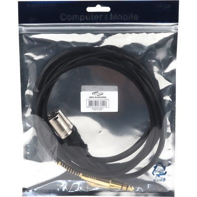 강원전자 넷메이트 XLR 캐논(M)-TRS(5.5 Stereo) 마이크 케이블 2m NMC-XLR502MS