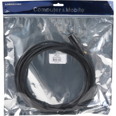 강원전자 넷메이트 XLR 캐논(M)-TS(5.5 Mono) 마이크 케이블 5m NMC-XLR505MB