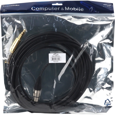 강원전자 넷메이트 XLR 캐논(F)-TRS(5.5 Stereo) 마이크 케이블 10m NMC-XLR510FS