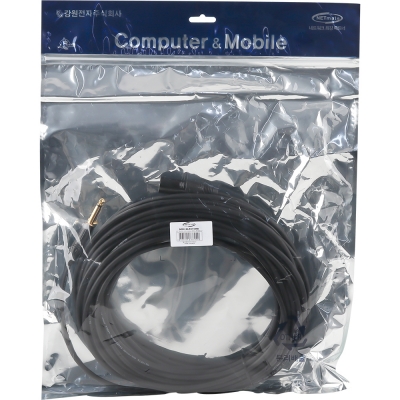 강원전자 넷메이트 XLR 캐논(M)-TS(5.5 Mono) 마이크 케이블 15m NMC-XLR515MB