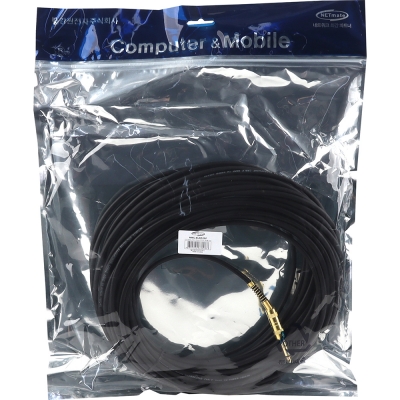 강원전자 넷메이트 XLR 캐논(F)-TS(5.5 Mono) 마이크 케이블 20m NMC-XLR520F