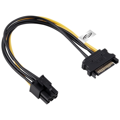 강원전자 넷메이트 SATA 파워 15핀 / PCI-E 6핀 전원 케이블 NMP-SV6PN