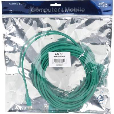 LS전선 CAT.5E UTP 랜 케이블 10m (그린) NMX-LS5100GN