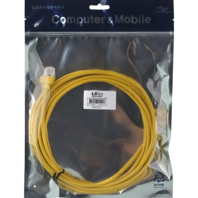 LS전선 CAT.5E UTP 랜 케이블 3m (옐로우) NMX-LS530Y
