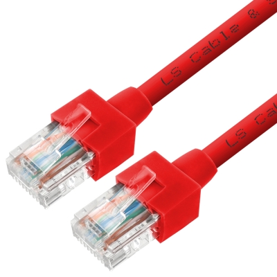 LS전선 CAT.5E UTP 랜 케이블 50m (레드) NMX-LS5500R