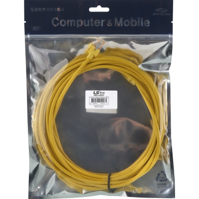 LS전선 CAT.5E UTP 랜 케이블 5m (옐로우) NMX-LS550Y