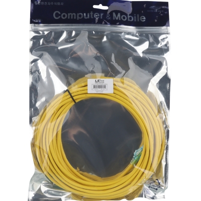 LS전선 CAT.6 UTP 랜 케이블 10m, 옐로우 NMX-LS6100Y