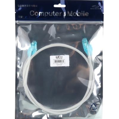 LS전선 CAT.6 UTP 랜 케이블 1m, 그레이 NMX-LS610G