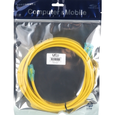 LS전선 CAT.6 UTP 랜 케이블 3m, 옐로우 NMX-LS630Y