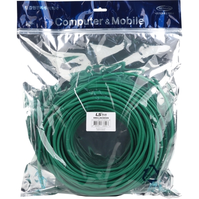 LS전선 CAT.6 UTP 랜 케이블 50m, 그린 NMX-LS6500GN