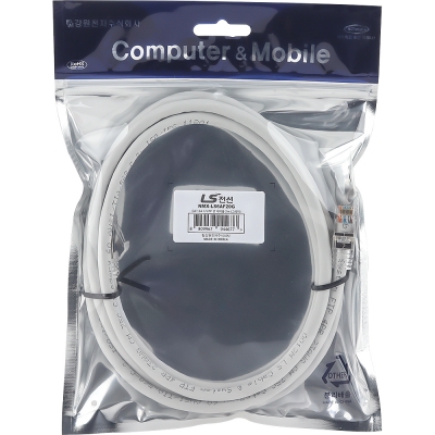 LS전선 CAT.6A F/UTP 랜 케이블 2m (그레이) NMX-LS6AF20G