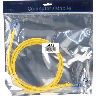 LS전선 CAT.6A UTP Supreme 랜 케이블 2m (옐로우) NMX-LS6ASP20Y