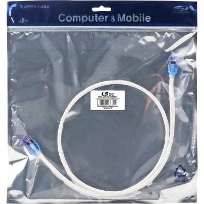 LS전선 CAT.6A Ultra Super Slim USS 케이블 1m (화이트) NMX-LS6AUSS10WH
