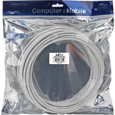 LS전선 CAT.6A Ultra Super Slim USS 케이블 15m (그레이) NMX-LS6AUSS150G
