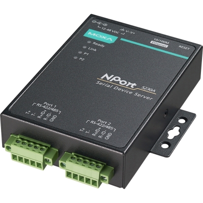 MOXA 2포트 RS422/485 디바이스 서버 NPort 5230A