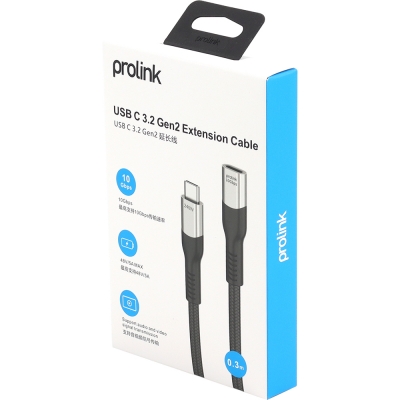프로링크 USB3.2 Gen2 연장 CM-CF 케이블 0.3m PF494-0030