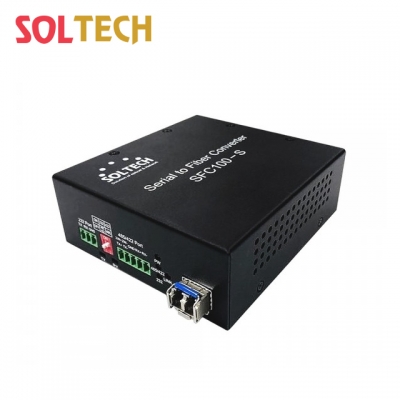솔텍 RS232/422/485 시리얼 광 컨버터, SFP 1슬롯 SFC100-232/485