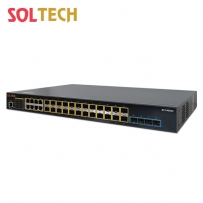 솔텍 SFP 1Gx24 + 10Gx4 광 스위칭 허브, TP 8포트 SFC4000C