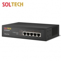 솔텍 5포트 기가비트 스위칭 허브, 60W PoE 4포트 SFC505GHP