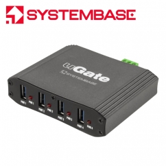 시스템베이스 산업용 USB3.0 4포트 허브 uGate-400S